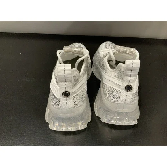 NWOB Steve Madden Maxima Rhinestone - Trim Trainer Sneaker Size 6.5 - Picture 4 of 7